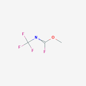 molecular formula C3H3F4NO B14570591 Methyl (trifluoromethyl)carbonofluoridimidate CAS No. 61699-91-0