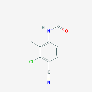 molecular formula C10H9ClN2O B1457063 N-(3-氯-4-氰基-2-甲基苯基)乙酰胺 CAS No. 627531-48-0