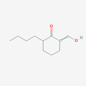 2-Butyl-6-(hydroxymethylidene)cyclohexan-1-one