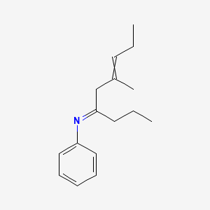 (4E)-6-Methyl-N-phenylnon-6-en-4-imine