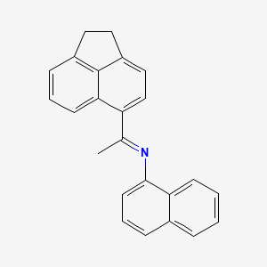 (1E)-1-(1,2-Dihydroacenaphthylen-5-yl)-N-(naphthalen-1-yl)ethan-1-imine