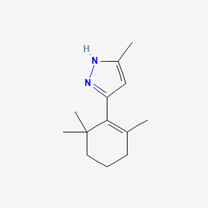 5-Methyl-3-(2,6,6-trimethylcyclohex-1-en-1-yl)-1H-pyrazole