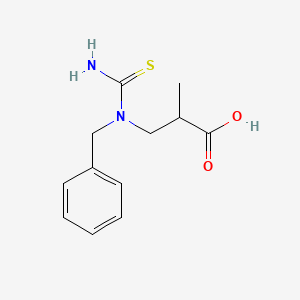 3-[Benzyl(carbamothioyl)amino]-2-methylpropanoic acid