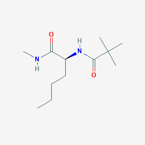 N~2~-(2,2-Dimethylpropanoyl)-N-methyl-L-norleucinamide