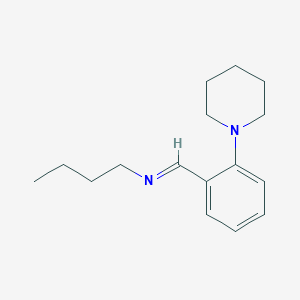 (E)-N-Butyl-1-[2-(piperidin-1-yl)phenyl]methanimine