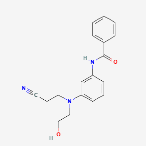 N-{3-[(2-Cyanoethyl)(2-hydroxyethyl)amino]phenyl}benzamide