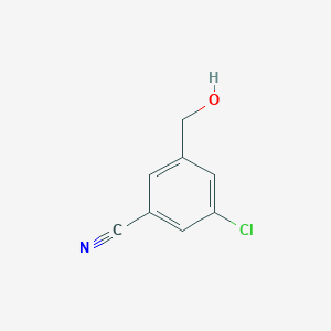 molecular formula C8H6ClNO B1457079 3-Chloro-5-(hydroxymethyl)benzonitrile CAS No. 1021871-35-1