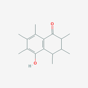 5-Hydroxy-2,3,4,6,7,8-hexamethyl-3,4-dihydronaphthalen-1(2H)-one