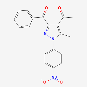 1-[3-Benzoyl-5-methyl-1-(4-nitrophenyl)-1H-pyrazol-4-yl]ethan-1-one