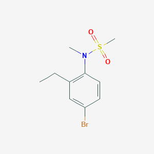 molecular formula C10H14BrNO2S B1457083 N-(4-bromo-2-ethylphenyl)-N-methylmethanesulfonamide CAS No. 749928-93-6