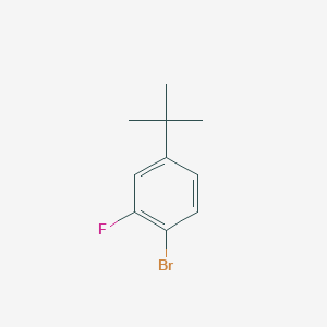 molecular formula C10H12BrF B1457084 1-Bromo-4-(tert-butyl)-2-fluorobenzene CAS No. 1369829-80-0