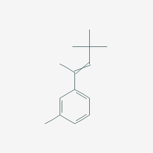 1-(4,4-Dimethylpent-2-en-2-yl)-3-methylbenzene