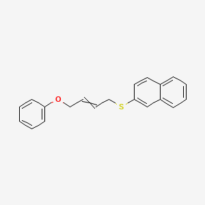 2-[(4-Phenoxybut-2-en-1-yl)sulfanyl]naphthalene