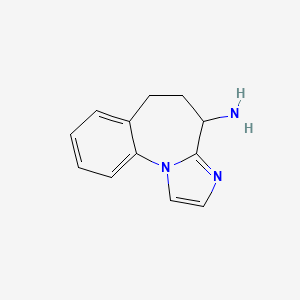 molecular formula C12H13N3 B1457087 5,6-dihydro-4H-imidazo[1,2-a][1]benzazepin-4-amine CAS No. 1310817-01-6