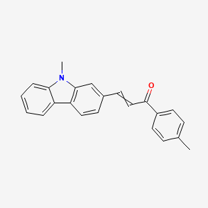 3-(9-Methyl-9H-carbazol-2-YL)-1-(4-methylphenyl)prop-2-EN-1-one