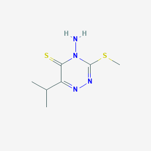 4-Amino-3-(methylsulfanyl)-6-(propan-2-yl)-1,2,4-triazine-5(4H)-thione