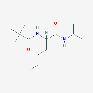 N~2~-(2,2-Dimethylpropanoyl)-N-propan-2-ylnorleucinamide