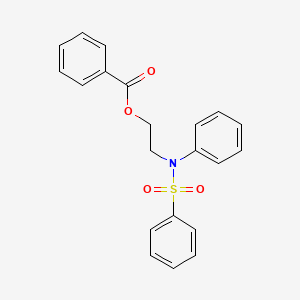 Benzenesulfonamide, N-[2-(benzoyloxy)ethyl]-N-phenyl-