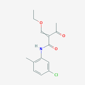 N-(5-Chloro-2-methylphenyl)-2-(ethoxymethylidene)-3-oxobutanamide