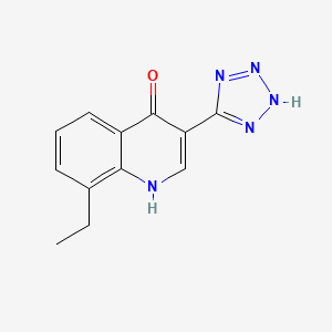 3-(1,2-Dihydro-5H-tetrazol-5-ylidene)-8-ethylquinolin-4(3H)-one