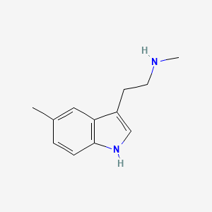 molecular formula C12H16N2 B1457098 1H-Indole-3-ethanamine, N,5-dimethyl- CAS No. 1189798-86-4