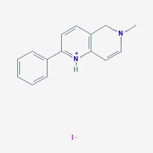 6-Methyl-2-phenyl-5,6-dihydro-1,6-naphthyridin-1-ium iodide