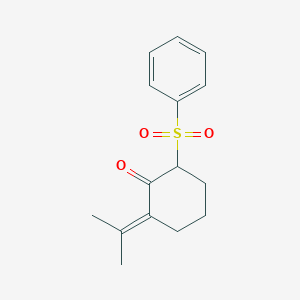 2-(Benzenesulfonyl)-6-(propan-2-ylidene)cyclohexan-1-one