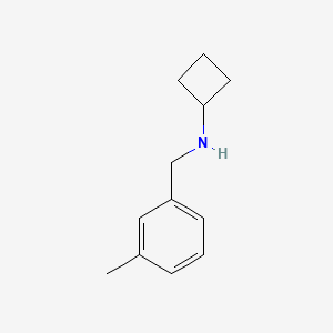 molecular formula C12H17N B1457100 N-[(3-methylphenyl)methyl]cyclobutanamine CAS No. 1247893-39-5