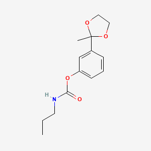 3-(2-Methyl-1,3-dioxolan-2-yl)phenyl propylcarbamate