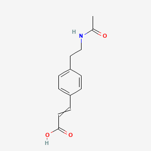 3-[4-(2-Acetamidoethyl)phenyl]prop-2-enoic acid