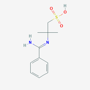 2-{(Z)-[Amino(phenyl)methylidene]amino}-2-methylpropane-1-sulfonic acid