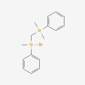 Bromo{[dimethyl(phenyl)silyl]methyl}methyl(phenyl)silane