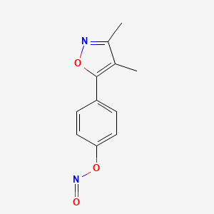 4-(3,4-Dimethyl-1,2-oxazol-5-yl)phenyl nitrite