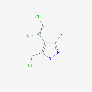 5-(Chloromethyl)-4-(1,2-dichloroethenyl)-1,3-dimethyl-1H-pyrazole