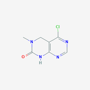 molecular formula C7H7ClN4O B1457105 5-Chloro-3-methyl-1,2,3,4-tetrahydropyrimido[4,5-d]pyrimidin-2-one CAS No. 893444-55-8