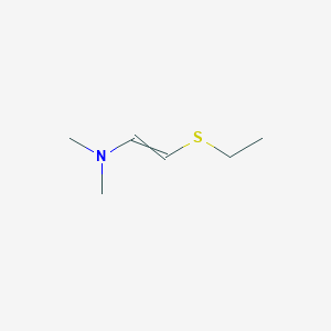 2-(Ethylsulfanyl)-N,N-dimethylethen-1-amine