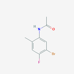 molecular formula C9H9BrFNO B1457106 N-(5-bromo-4-fluoro-2-methylphenyl)acetamide CAS No. 1237518-31-8