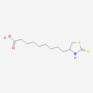 9-(2-Sulfanylidene-1,3-thiazolidin-4-yl)nonanoic acid