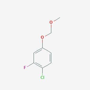 molecular formula C8H8ClFO2 B1457109 1-Chloro-2-fluoro-4-(methoxymethoxy)benzene CAS No. 775334-11-7