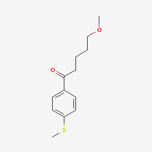 5-Methoxy-1-[4-(methylsulfanyl)phenyl]pentan-1-one