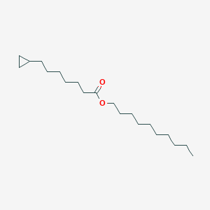 molecular formula C20H38O2 B14571122 Decyl 7-cyclopropylheptanoate CAS No. 61350-84-3