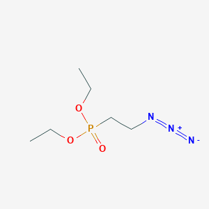 molecular formula C6H14N3O3P B1457118 膦酸，(2-叠氮乙基)-，二乙酯 CAS No. 196302-98-4