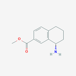 B1457122 (S)-methyl 8-amino-5,6,7,8-tetrahydronaphthalene-2-carboxylate CAS No. 1213857-91-0