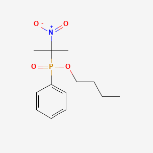 molecular formula C13H20NO4P B14571234 Butyl (2-nitropropan-2-yl)phenylphosphinate CAS No. 61753-02-4