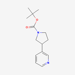 molecular formula C14H20N2O2 B1457130 叔丁基 3-(吡啶-3-基)吡咯烷-1-羧酸酯 CAS No. 874218-24-3