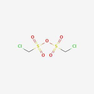 molecular formula C2H4Cl2O5S2 B14571346 Chloromethylsulfonyl chloromethanesulfonate CAS No. 61801-46-5