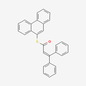 molecular formula C29H20OS B14571558 S-Phenanthren-9-yl 3,3-diphenylprop-2-enethioate CAS No. 61708-80-3