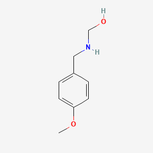 molecular formula C9H13NO2 B14571830 Methanol, [(4-methoxyphenyl)methylamino]- CAS No. 61600-00-8