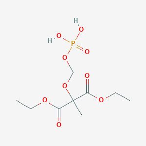 molecular formula C9H17O9P B14571858 Diethyl methyl[(phosphonooxy)methoxy]propanedioate CAS No. 61743-27-9