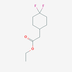 molecular formula C10H16F2O2 B1457190 2-(4,4-二氟环己基)乙酸乙酯 CAS No. 915213-54-6